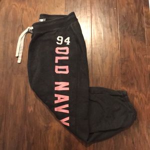 Grey old navy Capri cuffed sweatpants